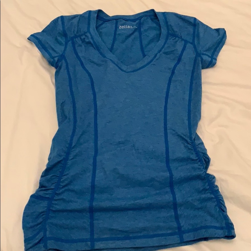 NEW Zella Short Sleeve Ruched Top Size S
